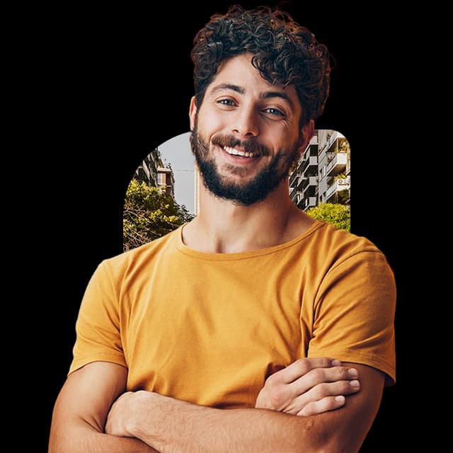 Homem feliz recebendo dinheiro